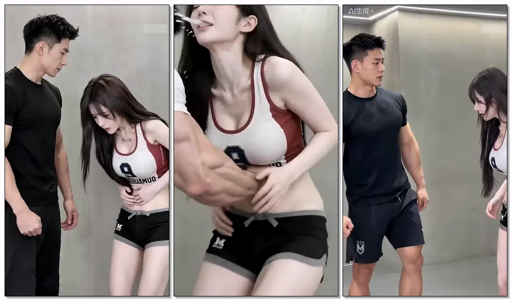 AI啦啦队女队员被打吐